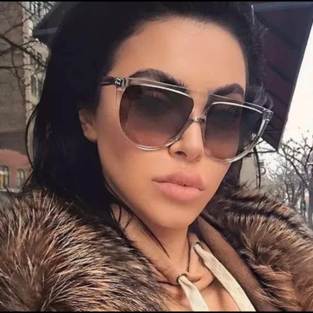 Celine clear thin shadow sunglasses